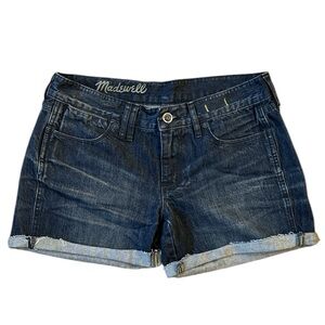 MADEWELL dark wash jean shorts size 26.